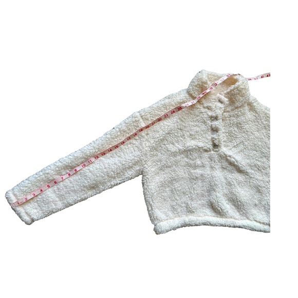 WOMEN’S PACSUN SIMONE SHERPA HENLEY PULLOVER SWEATSHIRT / SIZE XS / NWOT - Picture 5 of 12